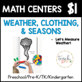 Weather Math Centers/Let's Measure the Weather
