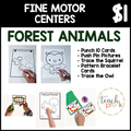 Forest Animals Fine Motor Fun