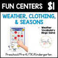 Weather Fun Centers/Weather Bingo