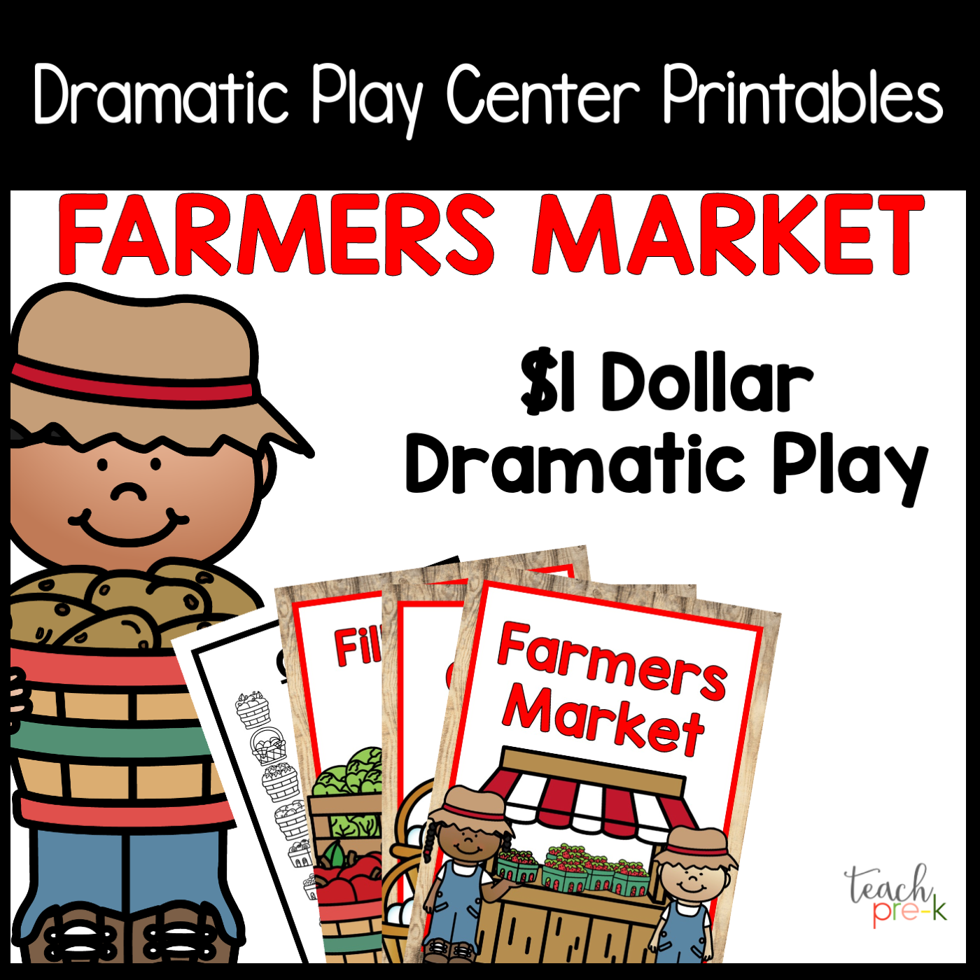 Farmers Market Dramatic Play Set