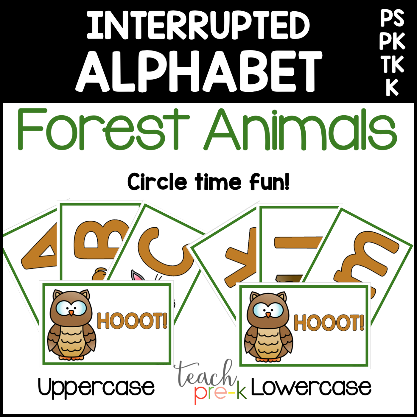 Forest Animals Interrupted Alphabet