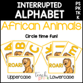 African Animals Interrupted Alphabet