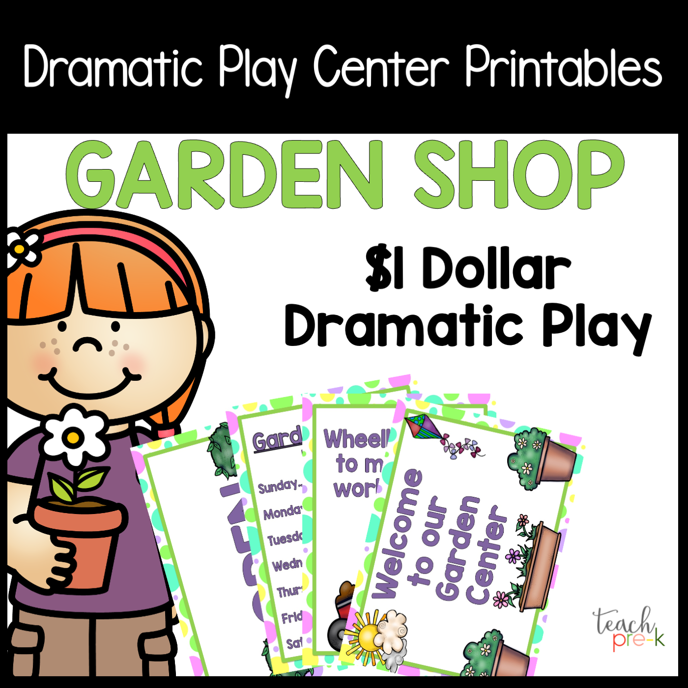 Garden Shop Dramatic Play Set