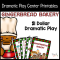 Gingerbread Bakery Dramatic Play Set