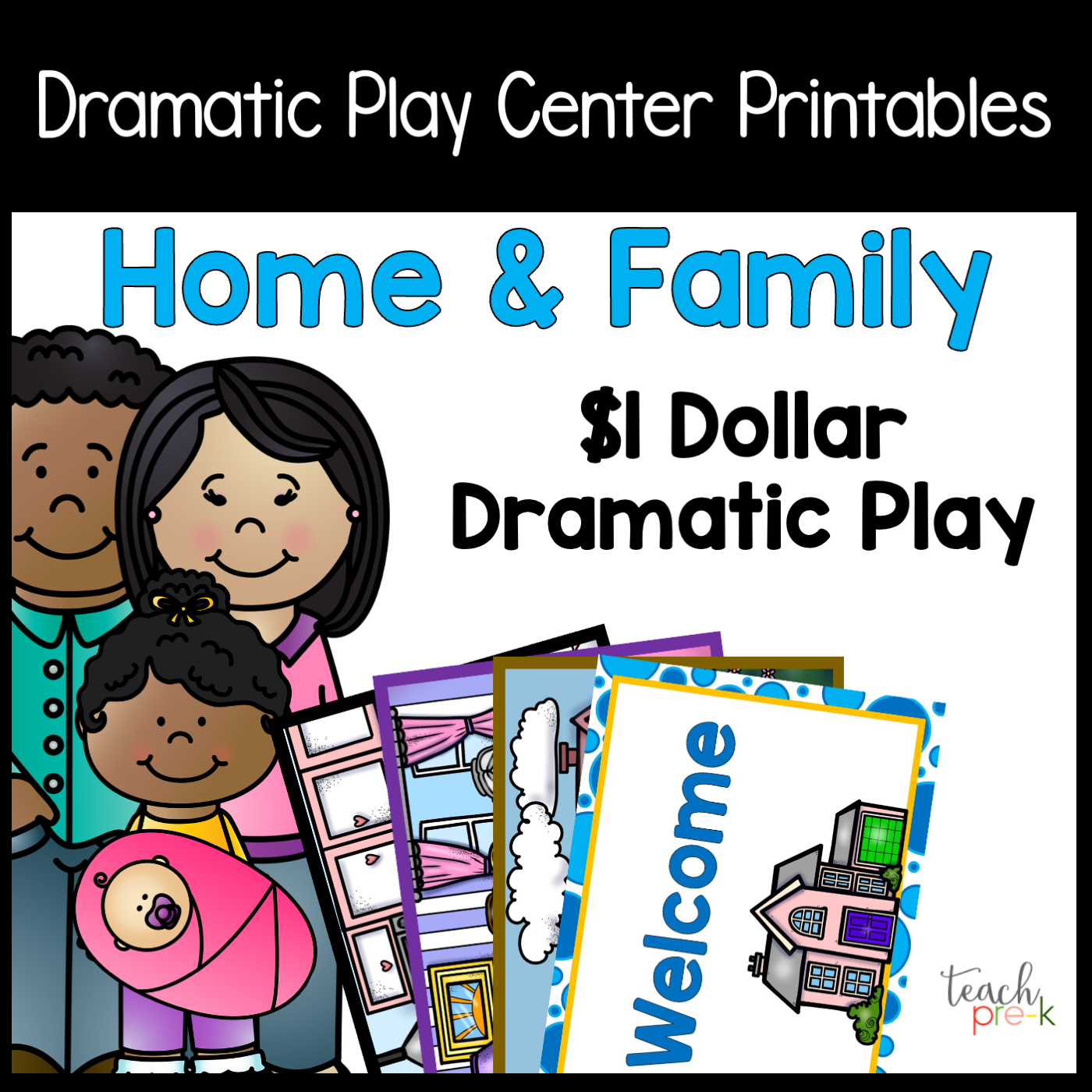 Home & Family Dramatic Play Set