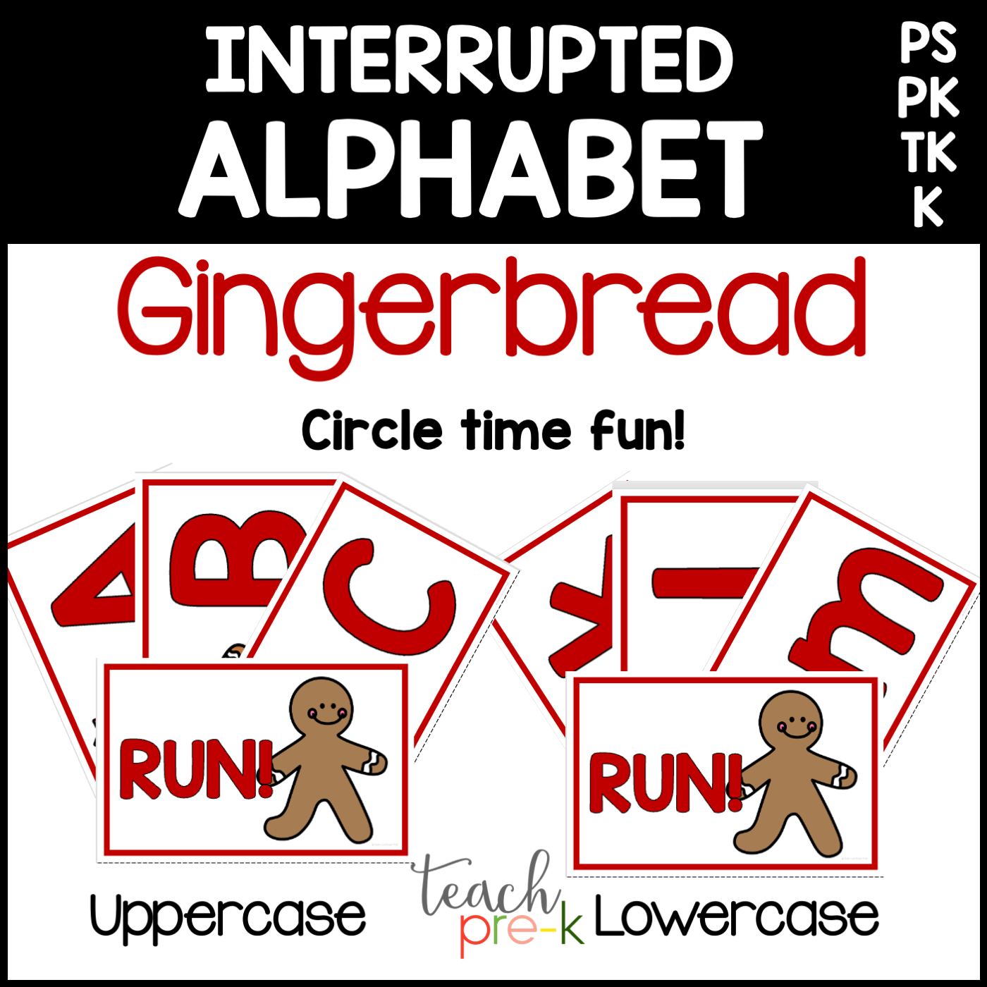 Gingerbread Interrupted Alphabet