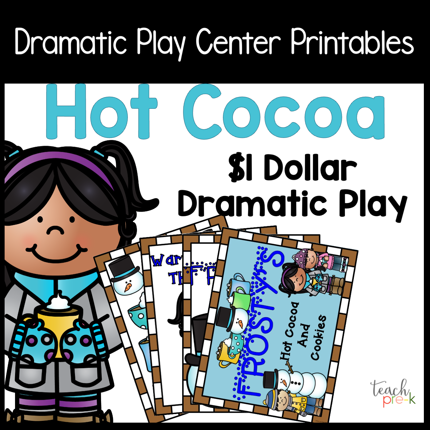 Hot Cocoa Stand Dramatic Play Set