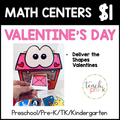 Valentine's Day Math Centers/Deliver the Shapes Valentines