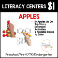 Apples Literacy Centers/10 Apples Up On Top & Foldable Coloring Book