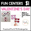 Valentine's Day Fun Centers/Which Is Different? See It, Match It!