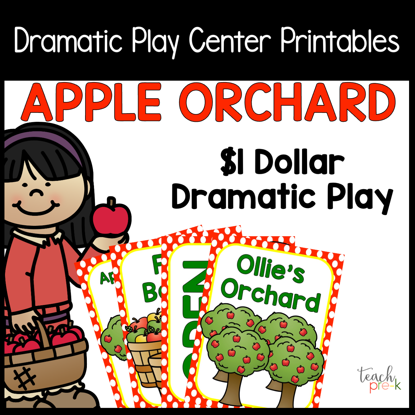 Apple Orchard Dramatic Play Set