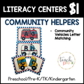 Community Helpers Literacy Centers/Letter & Sounds Match
