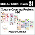 Square Counting Posters 1-20
