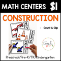 Construction Math Centers/Count & Clip
