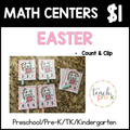 Easter Math Centers/Count & Clip