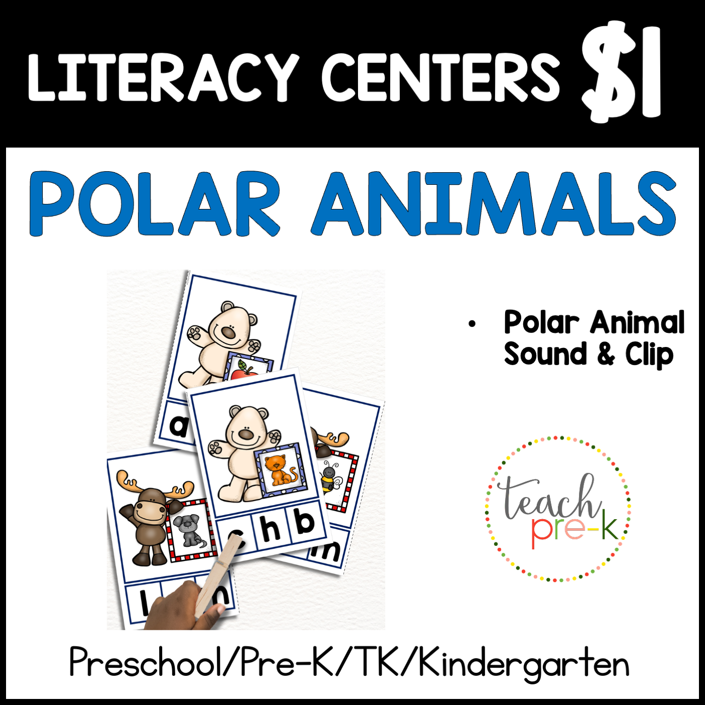 Polar Animals Literacy Center/Letter Sound Clip
