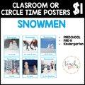 Snowmen Classroom Posters