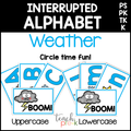 Weather Interrupted Alphabet