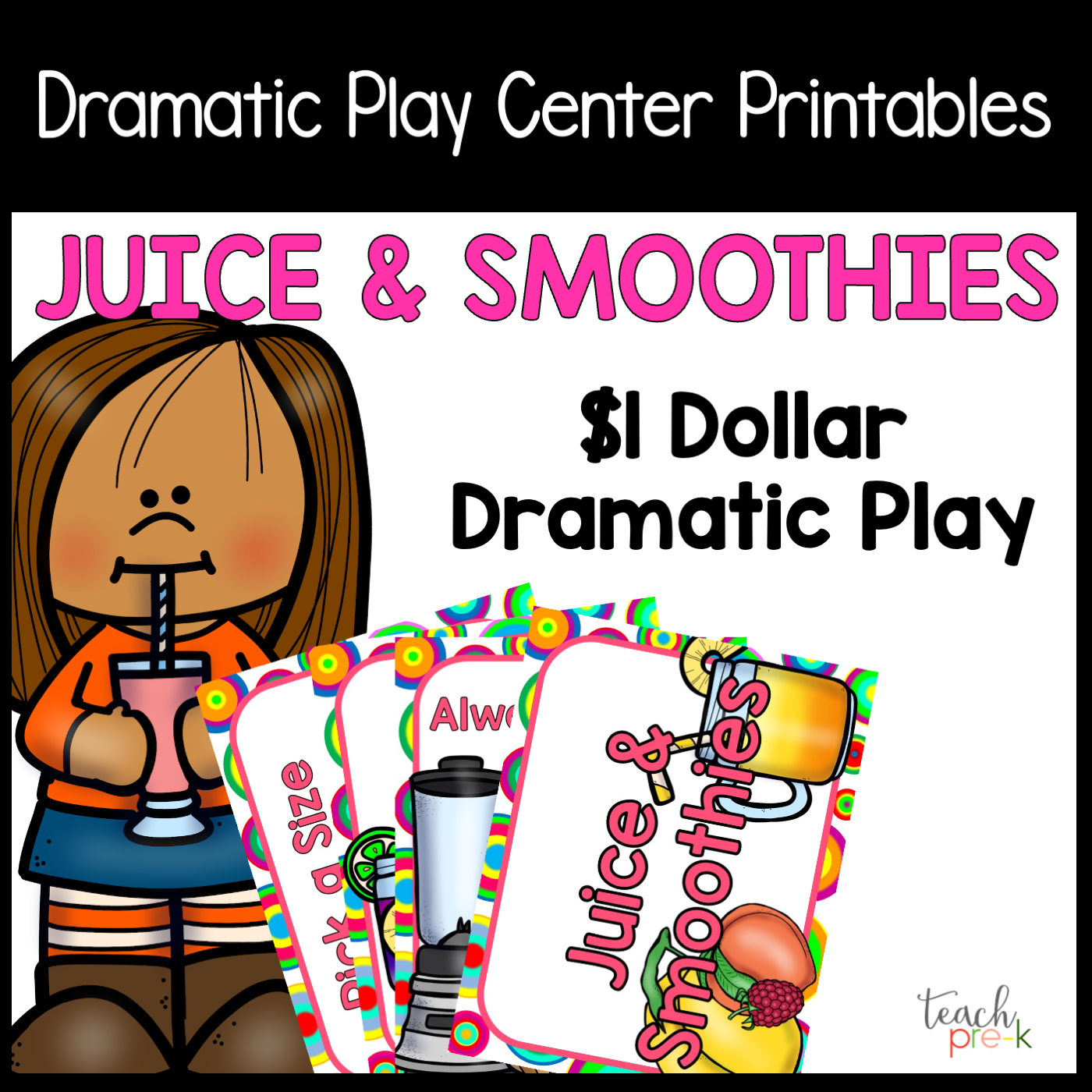 Juice & Smoothie Shop Dramatic Play Set