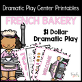 French Bakery/Pastry Shop Dramatic Play Set