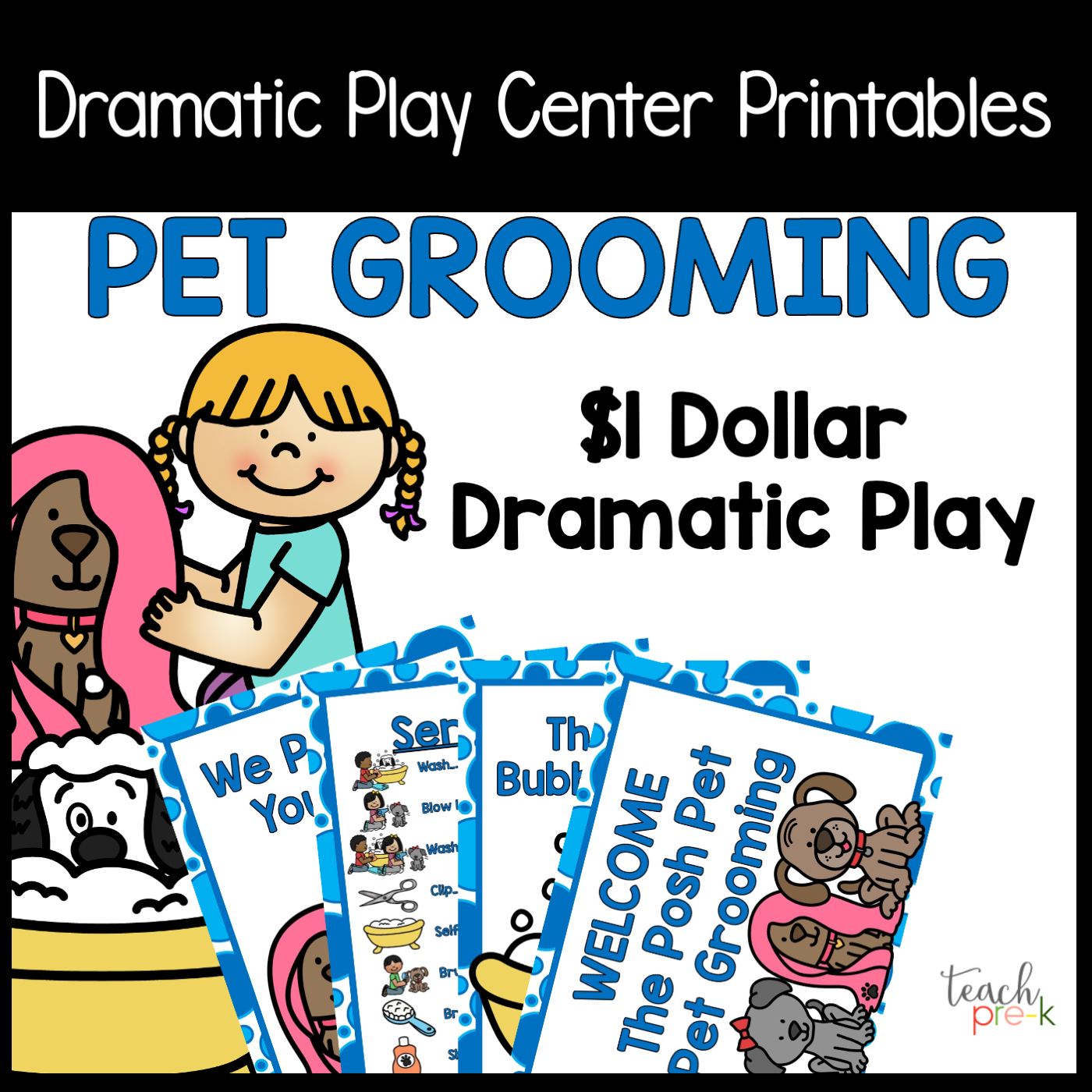 Pet Grooming Dramatic Play Set