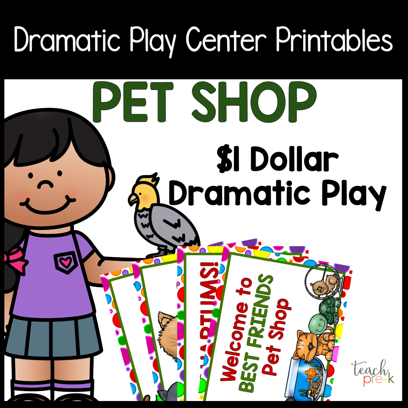 Pet Shop Dramatic Play Set