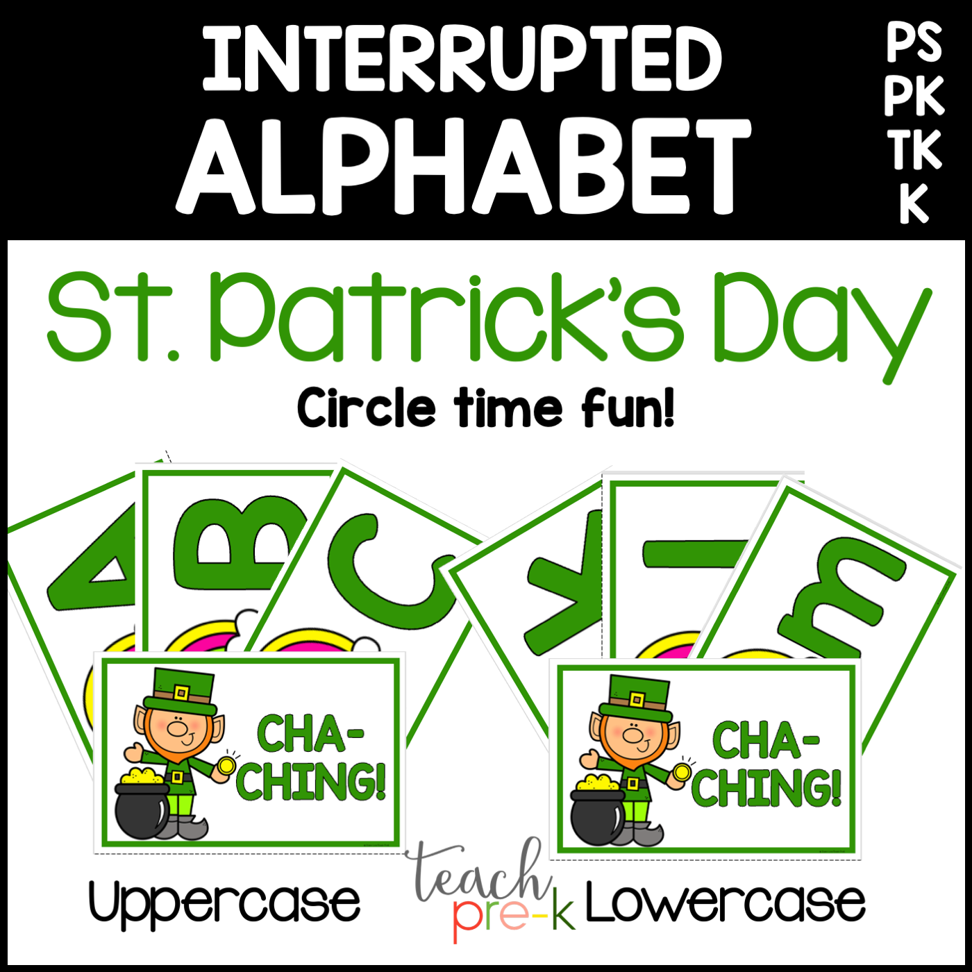 St. Patrick's Day Interrupted Alphabet