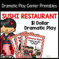 Sushi Restaurant Dramatic Play Set