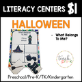 Halloween Literacy Centers/What Belongs to Me?