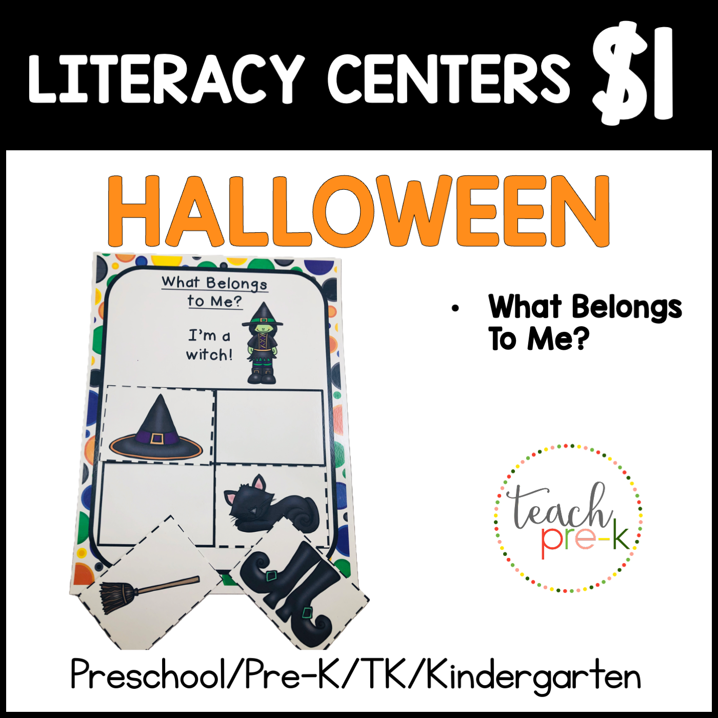 Halloween Literacy Centers/What Belongs to Me?