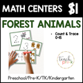 Forest Animals Math Centers/Count & Trace