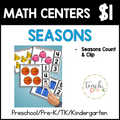 Seasons Math Centers/Count & Clip