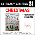 Christmas Literacy Centers/Find & Dot the Letters