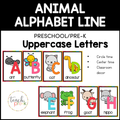 Animal Alphabet Line - Uppercase