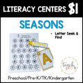 Seasons Literacy Centers/Letter Seek & Find
