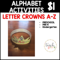 $1 Alphabet Activities: Letter Crowns A-Z
