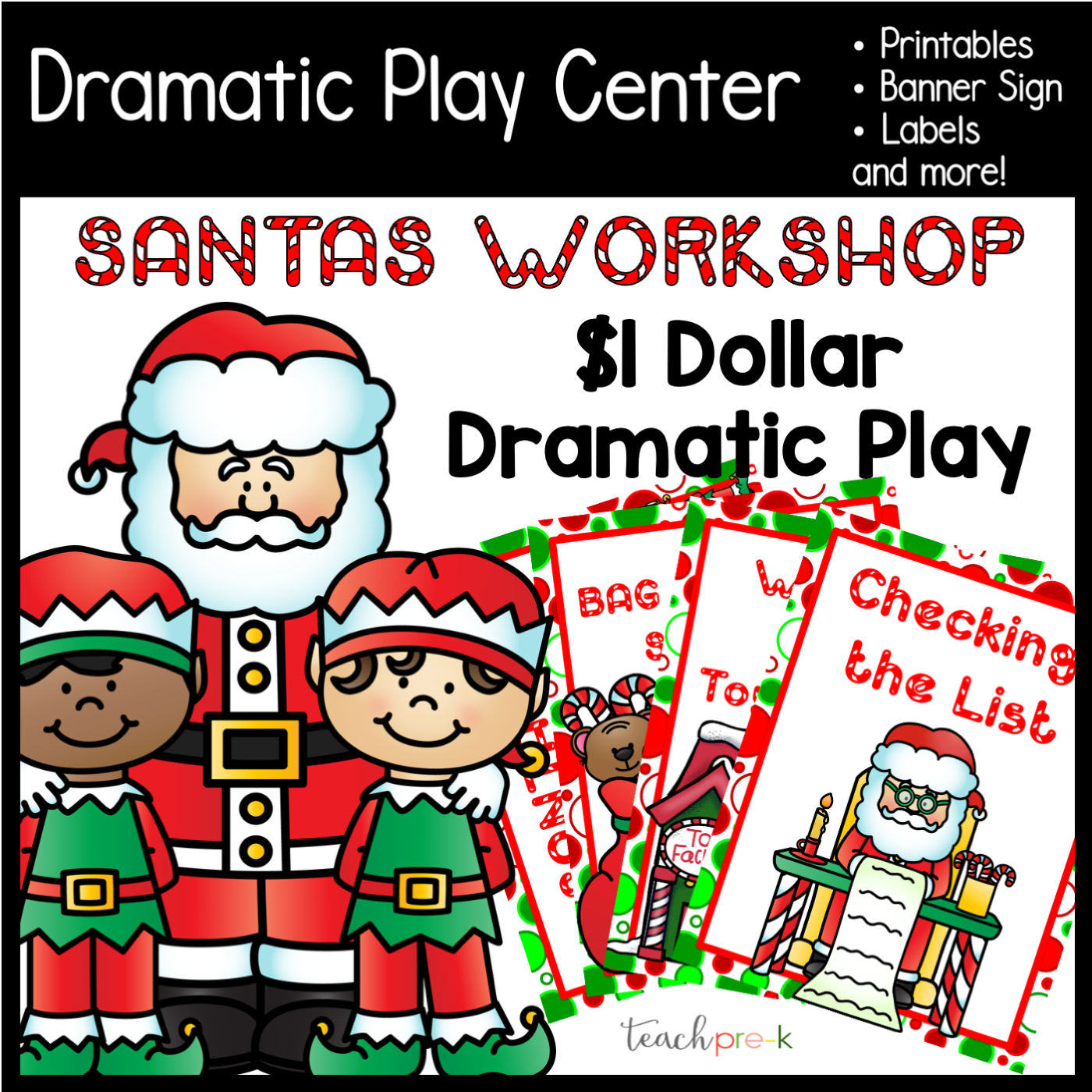 Santa's Workshop Dramatic Play Set