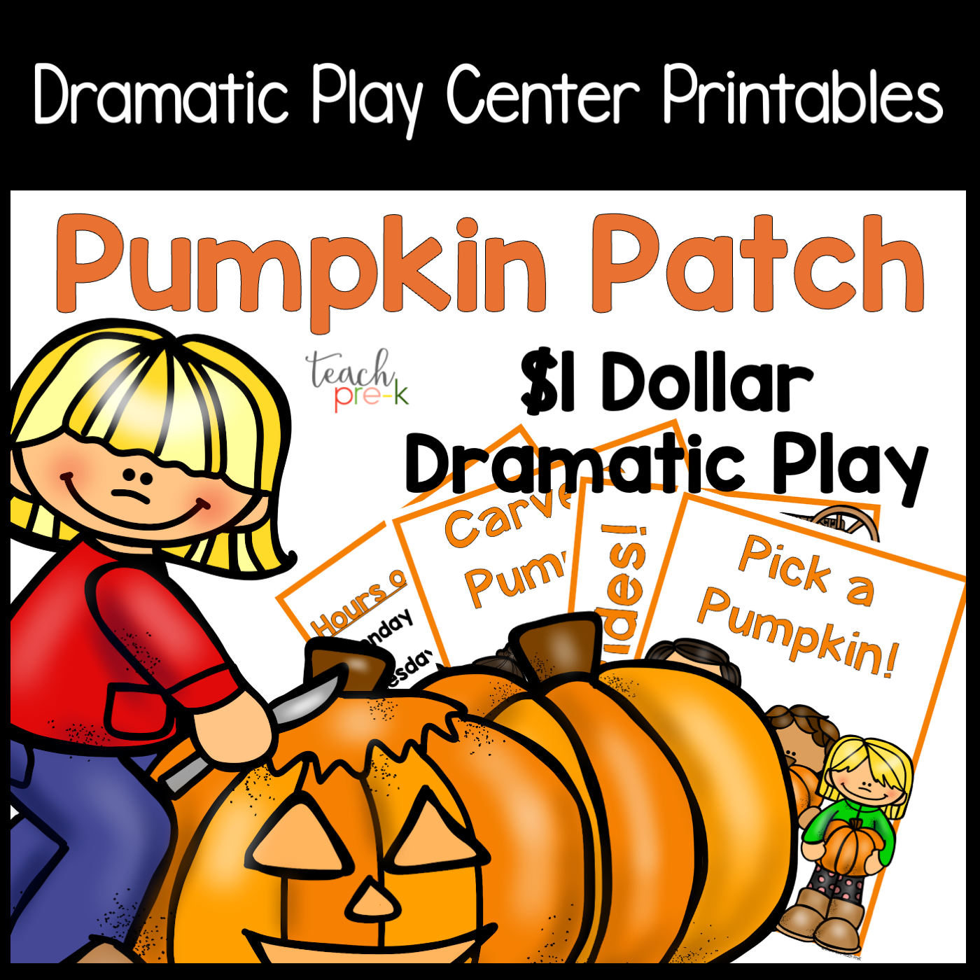Pumpkin Patch Dramatic Play Set