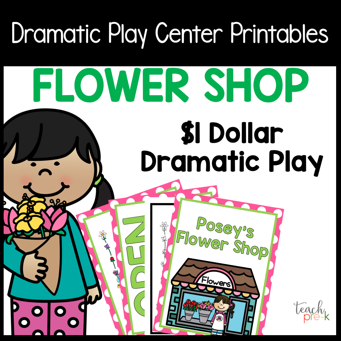 Flower Shop Dramatic Play Set
