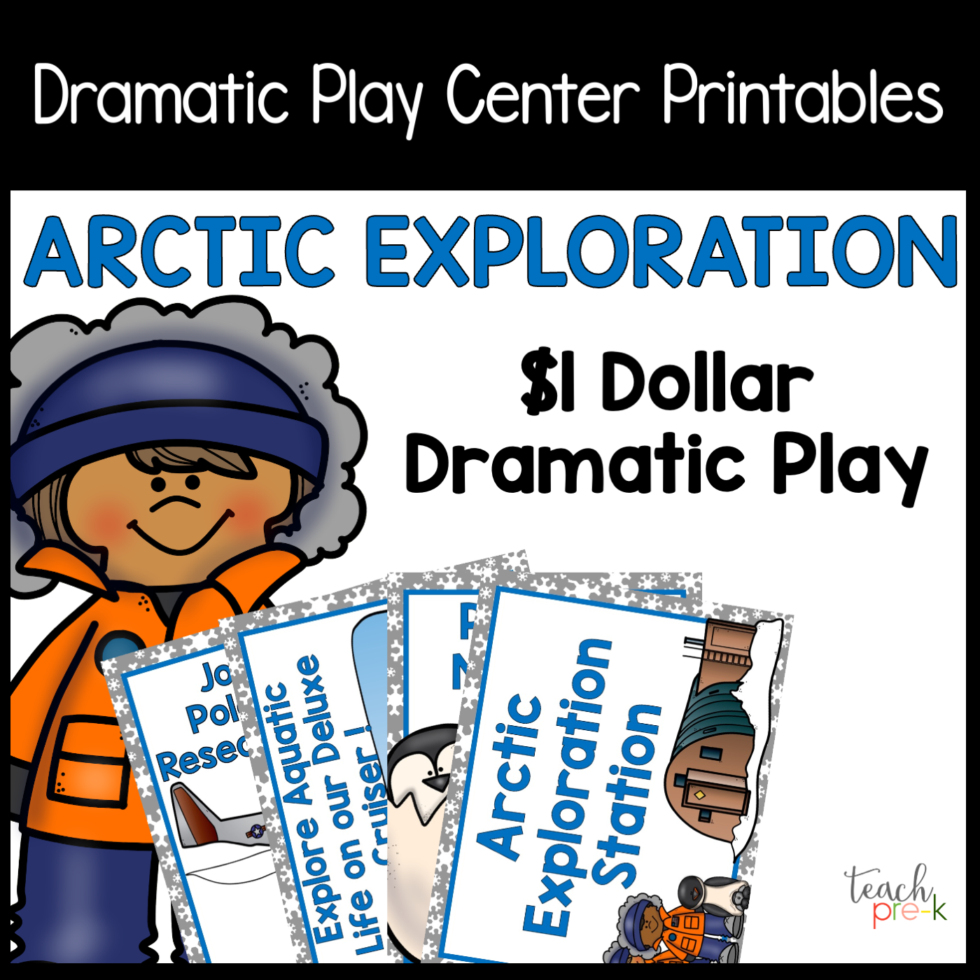 Arctic Exploration Station Dramatic Play Set