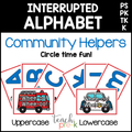 Community Helpers Interrupted Alphabet