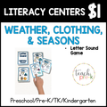 Weather Literacy Centers/Letter Sound Lightning Round
