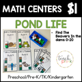 Pond Life Math Centers/Count, Build & Trace