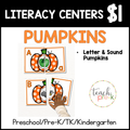 Pumpkin Literacy Centers/Letter & Sounds Pumpkins
