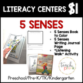5 Senses Literacy Centers/Listening Walk, My 5 Senses Book