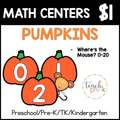 Pumpkin Math Centers/Where's the Mouse? Numbers 0-20