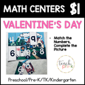 Valentine's Day Math Centers/Match the Numbers, Complete the Pictures