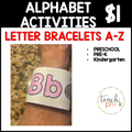 $1 Alphabet Activities: Letter Bracelets A-Z