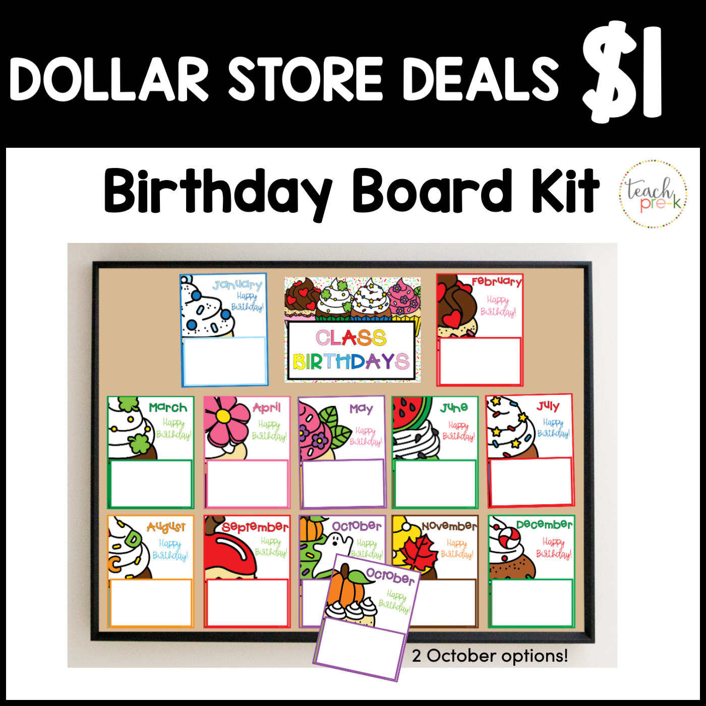 Classroom Birthday Board Kit