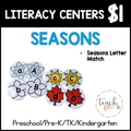 Seasons Literacy Centers/Letter Match Game